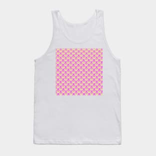 Pink And Yellow Mermaid Tail Pattern Digital Art | Melanie Jensen Illustrations Tank Top